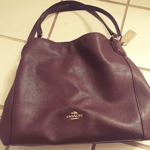 Coach Oxblood Edie Bag / Purse